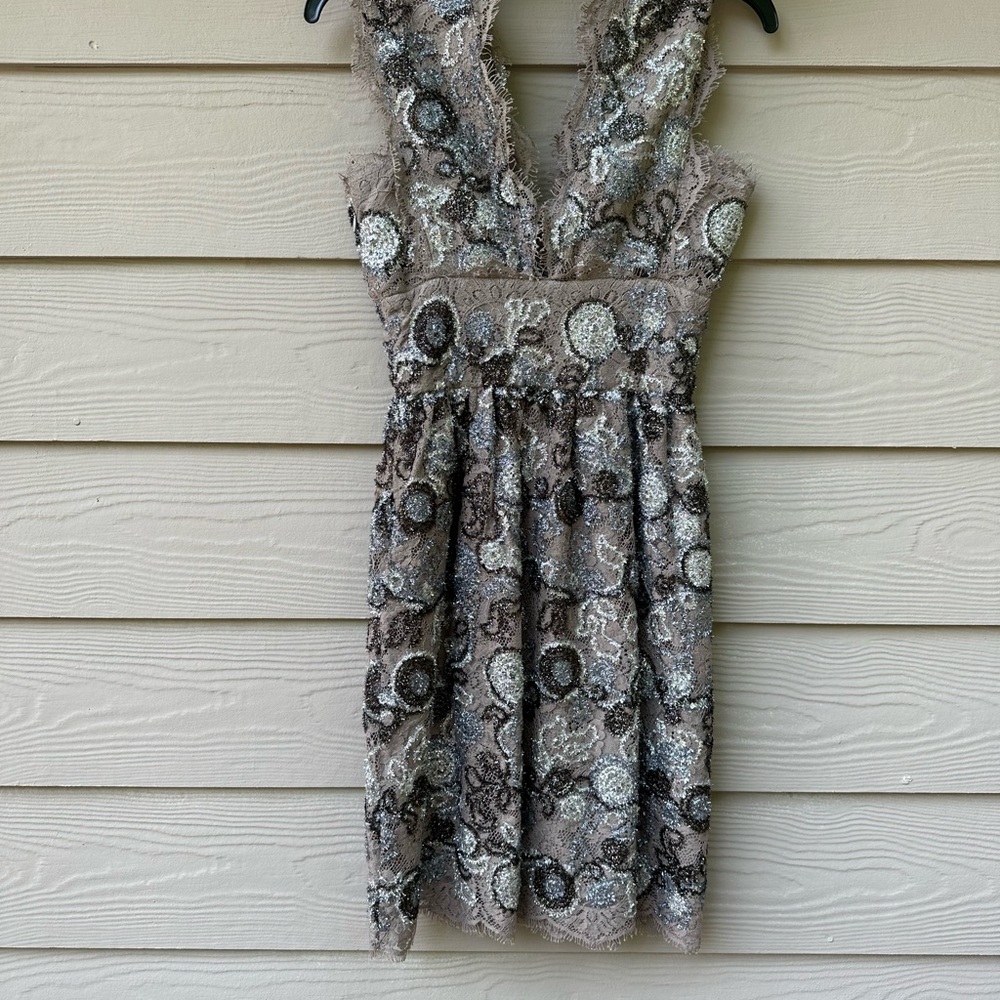 Burberry Prorsum Metallic Lace Dress - Picture 6 of 16
